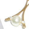 Wire Wrapped Acrylic Pearl Drop Earrings