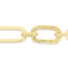 14K Gold Woven Paperclip Bracelet