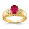 Blood Red Ruby & Diamond Ring