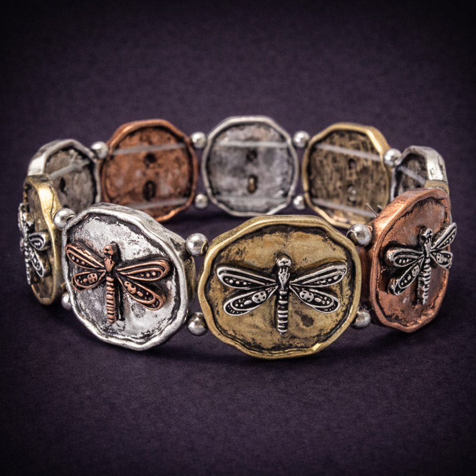 Dragonfly stretch bracelet