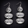 Multi disc drop earrings