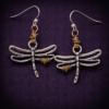 Wire wrap dragonfly earrings