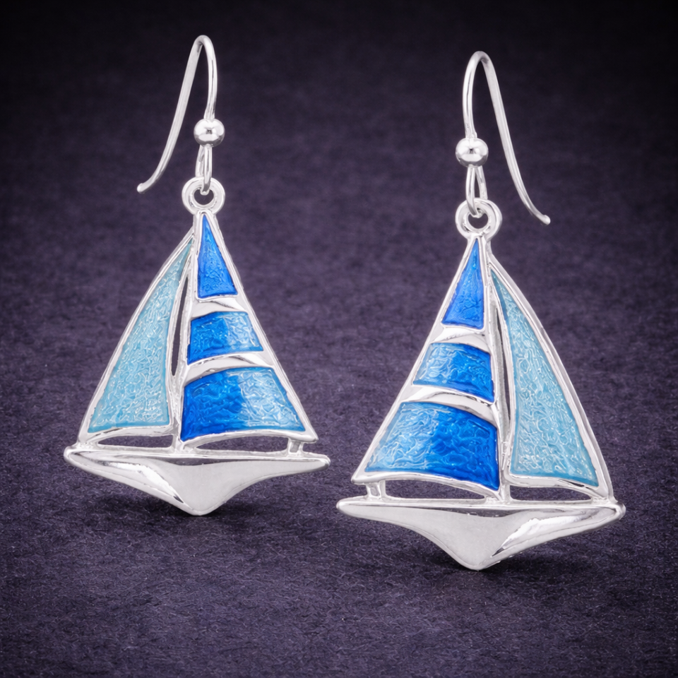 Sailboat earrings