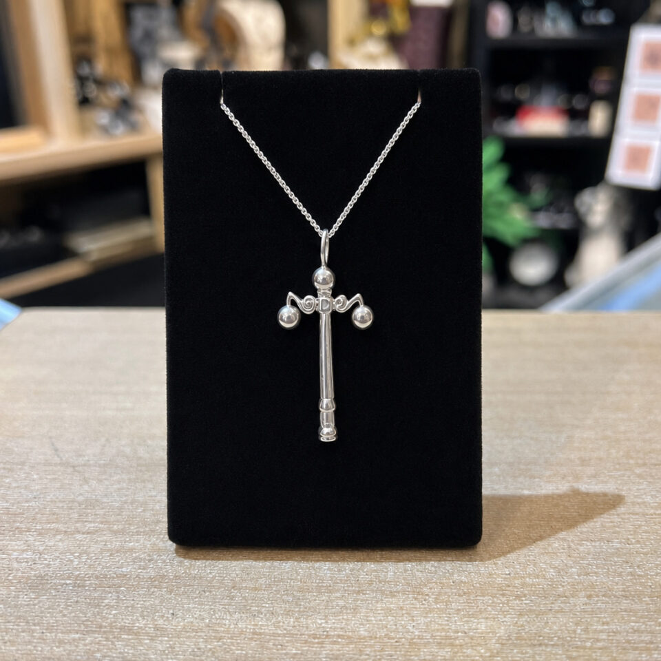 Silver Lewisburg Lamppost Necklace (large)