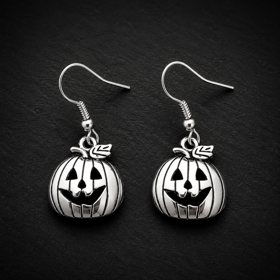Shimmering Pumpkin Earrings